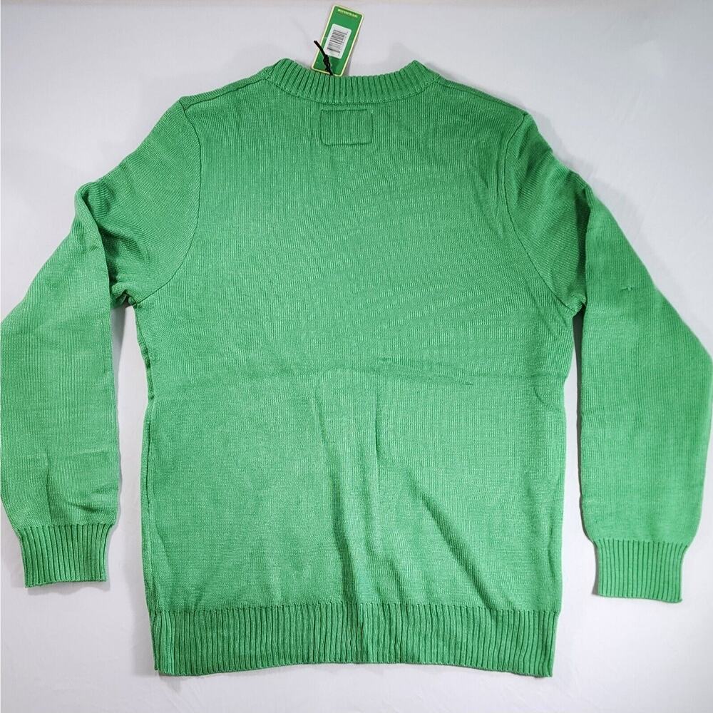 Tipsy Elves Sweater Mens Large Green Reindeer Ugly Christmas Unisex Funny Party - Picture 3 of 7